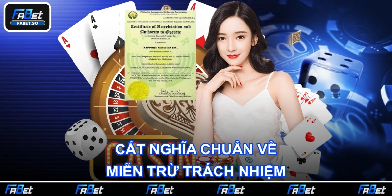 Cắt nghĩa chuẩn về miễn trừ trách nhiệm