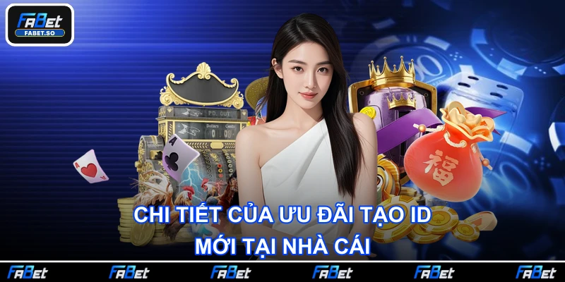 Chi tiết của ưu đãi tạo ID mới tại nhà cái