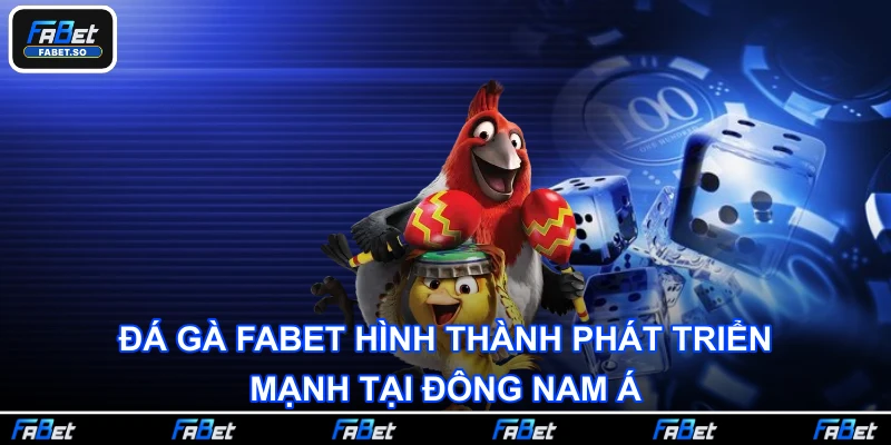 Đá gà Fabet hình thành phát triển mạnh tại Đông Nam Á